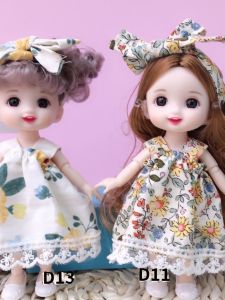 17cm Doll Princess Costume Change Toy Set Girls Birthday Gift Realistic Doll Fashionable Clothing Accessories Plastic Material