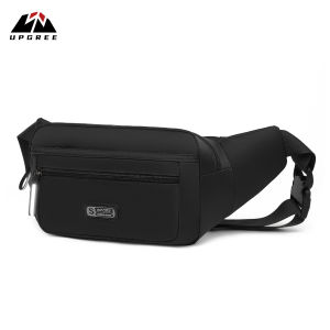 UPGREE Mens Chest Bag Fashion Waist Bag Sports Waist Belts Bag Cross Body Bag Lightweight Waterproof Fitness Bag Money Phone Waist Fanny Pack Jogging Belt Fanny Pack for Workouts Sports Outdoor