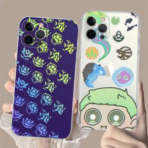 V-Valorant Gekko Painting Transparent TPU Phone Case for iPhone 17 11 12 13 14 15 16 Pro Max 16 Plus Cover