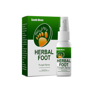 South Moon Foot Fungal Spray Herbal Anti-fungal Infection Toe Treatment Liquid Safe and Effective Minimizes Feet Sweating Foot Care Spray Anti Bacterial Infection Remover Onychomycosis Spray（30ml）