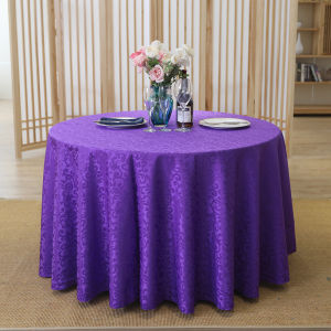 Round Hotel Banquet Household Tea Table Cloth for Wedding European Style