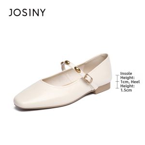 Josiny | Summer French Style One-Strap Low Heels Women Shoes 2026