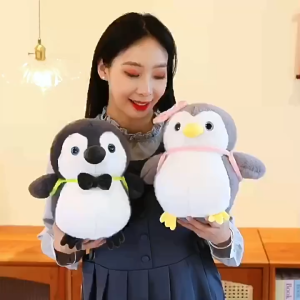 SKISOPGO Cute Penguin Plush Toy Soft Sleeping Pillow Plush Stuffed Doll for Kids Birthday Gift