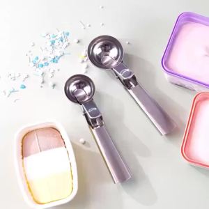 2 Chiếc Thìa Làm Kem Bằng Thép Không Gỉ Đa Năng Đa Năng Muỗng Cho Trái Cây Và Kem Bóng Dưa Hấu Bóng Đào Dụng Cụ