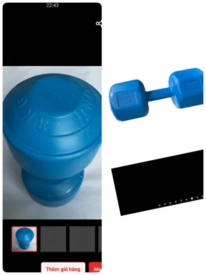 tạ nhựa nhồi sẵn 8kg (1cuc)