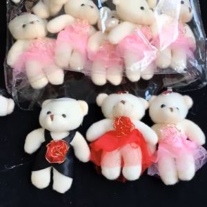 Sepasang Boneka Bear Couple Plush 11cm - Boneka Beruang BB004-2