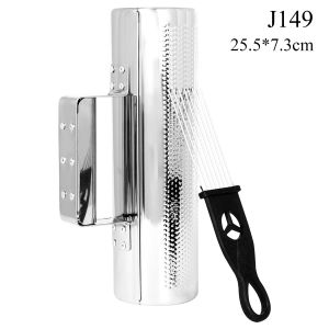 IRIN | J148 Aluminum Guiro Orff Classroom Percussion Rhythm Instrument Scraper Metal Sound Tube for Orff Instrument Performance