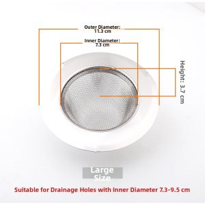 Multifunctional Sink Strainer Stainless Steel Basket