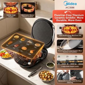 Midea | Double Sided Heating Deeper Large Detachable Electric Pancake Maker