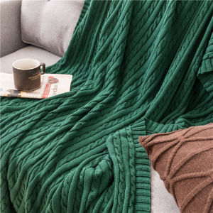 Nordic Style Knitted Nap Blanket Light Luxury Office Sofa Covering Blanket Breathable High Moisture Wicking All Seasons Universal