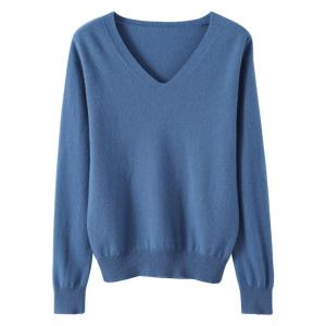 Spring New Arrival Womens Cashmere Sweater V-Neck Short Loose Slimming Large Size Knitted Base Shirt Versatile Comfortable Korean Style