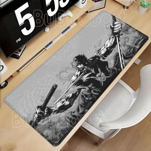Bandai | Roronoa Zoro One Piece Anime black and white Mouse Pad HD printing Gaming Mousepad PC Keyboard Carpet Non-Slip Office Desk Mat