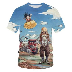 Bandai | 2026 Dragon Ball T-shirt Childrens 3D T-shirt Fashion Childrens Boy Short Sleeve Round Neck Casual Anime Super Saiya Wukong