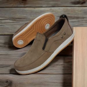 Sepatu Pria Casual Kulit Asli Slip On Sooco