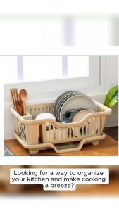Kitchen Shelves Plastic Dish Rack Dish Storage Rack Kitchenware Dish Drainer storag