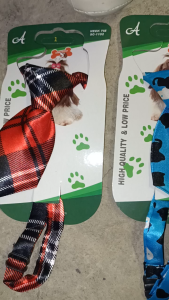1-6pcs Pet Adjustable Assorted Design Collar Necktie for Small Dog and cat