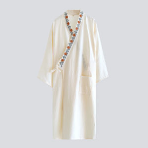 Pure Cotton Terry Bathrobe Womens Quick Dry Sleepwear Home Use Absorbent New 2025 Spring Summer Autumn Winter Model