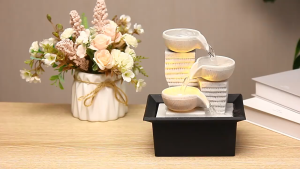 Tabletop Fountain Ornaments Home Gardening Decoration Rockery Water Fountain Crafts Gifts Desktop Decorations