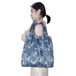 Portable Folding Shopping Bag Lightweight Eco-friendly Vegetable Buying Bag Cartoon Medium Size Senior Citizen Handy Handbag