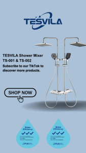 Tesvila Rain Shower Mixer Set With Mixer Rainshower TS-002 x sgPlumbMart