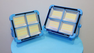 Lampu Sorot LED Emergency Lampu Tenaga Matahari Portable 100 Watt IP66 Waterproof