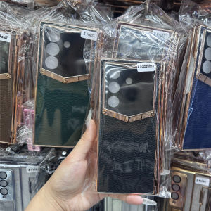 CHUBAN | Hinge Protection Full Cover Electroplating Leather Case For Samsung Galaxy Z Fold 8 Ultra 7 6 Phone Shell With Screen Protector
