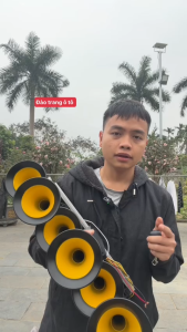 Còi basuri 12v 24v kèm hộp nhạc cho xe ô tô