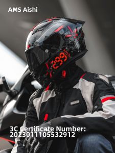 AIS | Extra Large Size Big Head Circumference All-Season Motorcycle Helmet 3C Certified