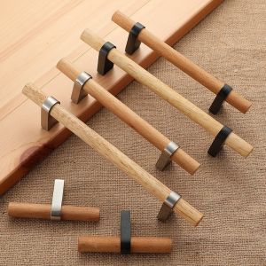 MAIYUQI | Modern Nordic Simple Wooden Collision-Resistant Door Handle