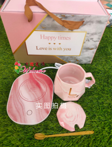 WE 3200 = 55°C度钻石陶瓷保温杯 55°C Diamond Ceramic Thermos ☞ 400ml Ready stock in Malaysia
