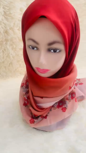 Bawal Tudung Premium Cotton Voile | Square Ombre Hijab | Plain Shawl | Breathable & Easy Iron Scarf for Daily Office & Formal Wear | Muslimah Fashion Tudung
