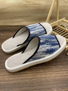 Dép Xỏ Ngón Vải Thủ Công Thoáng Khí Mùa Hè Cho Nam Và Nữ Dùng Trong Nhà Chống Trượt Đế Mềm Phù Hợp Với Sàn Gỗ