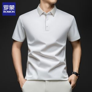 ROMON | Breathable Ice Silk Thin Polo Shirt