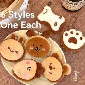 Động vật hoạt hình cá gấu lông chó đồ treo móc khóa trang trí mềm Búp bê nhồi bông Vòng khóa đồ chơi Ba lô đồ treo trang trí