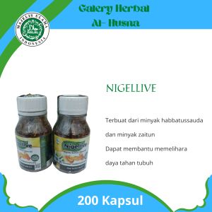 Nigellive Minyak Habbatussauda Plus Minyak Zaitun 200 kapsul