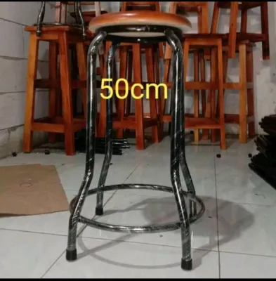 kursi bakso 50cm / kursi besi / bangku cafe / kursi kayu