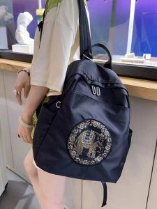 Waterproof Oxford Cloth Backpack Large Capacity Casual Travel Bag for Women Street Trend Dual Shoulder Bag with Back Cushion