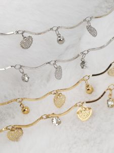 สร้อยคอโซ่ Zirconia ทำมือ โซ่กระต่าย หัวข้อไม้ แหวนโค้ง ชิ้นส่วนเครื่องประดับคอมพิวเตอร์ อุปกรณ์ DIY โซ่หินหยก