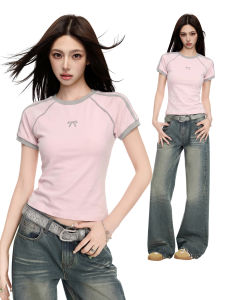 Short Sleeve Slim-fit Crop Top T-shirt