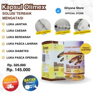 Kapsul Olimex Minyak Ikan Gabus & Albumin: Obat Luka Pasca Operasi