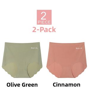 TIANZHIYI | Breathable Seamless Mid-high Waist Ice Silk Sport Underwear 3 Pieces