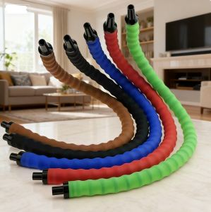 สายสูบบุหรี่ชิชาคุณภาพสูง 1 ชิ้น หัวโลหะ สายยืดหยุ่น ท่อสูบบุหรี่ชิชา อุปกรณ์เสริมสำหรับนาร์กีเล่