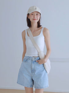 Áo Ba Lỗ Không Tay Ôm Vừa Vặn Có Đệm Ngực Áo Ba Lỗ Không Tay Thường Ngày Cho Nữ Mùa Hè 2025 Áo Ba Lỗ Không Tay Có Dây Đeo Hai Bên Vai