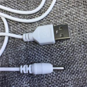 Cáp Chuyển Đổi USB Type-A Đực Sang Đầu Cắm DC 3.5mm X 1.35mm 5V 1A Dùng Cho Quạt USB Đèn Bàn Loa Mini Dây Nguồn Màu Trắng