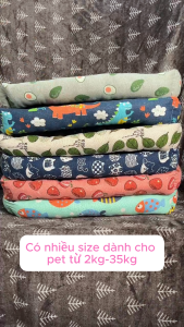 (Rẻ Vô Địch) Nệm Vải Bông Canvas Dành Cho Pet Từ2-35KG Nhiều Màu Sắc Cho Pet Ổ nằm nhiều màu(NỆM VB)