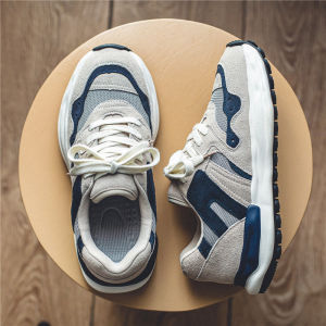 Mens Sport Shoes 2025 New Autumn Winter Thick Bottom Dad Sneakers Student Soluble Bottom Fashion Casual Low Top Glue Adhesive Rubber Outsole