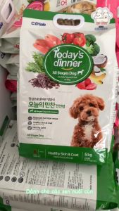 Hạt thức ăn cho chó mọi lứa tuổi - Todays dinner - nhập Hàn Quốc.