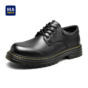 HLA | Breathable Genuine Leather Low-Top Mens Martin Boots