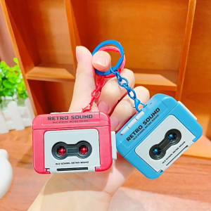 Gantungan Kunci Rekaman Suara Retro/ Mini Voice Recorder Keychain/Gantungan kunci rekam lagu unik | tape recorder Mini AN