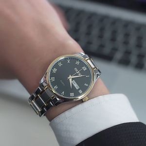 OLEVS 5568 Couple Hand Watch Quartz Watch Fashion Business date Timepiece Relogio Feminino Wristwatch Water Resistant